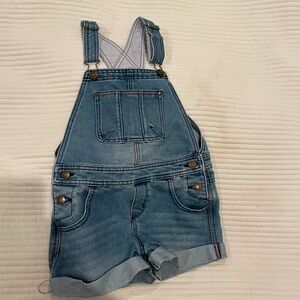 Kids Blue Denim Tommy Hilfiger Overalls (7years old, Small)